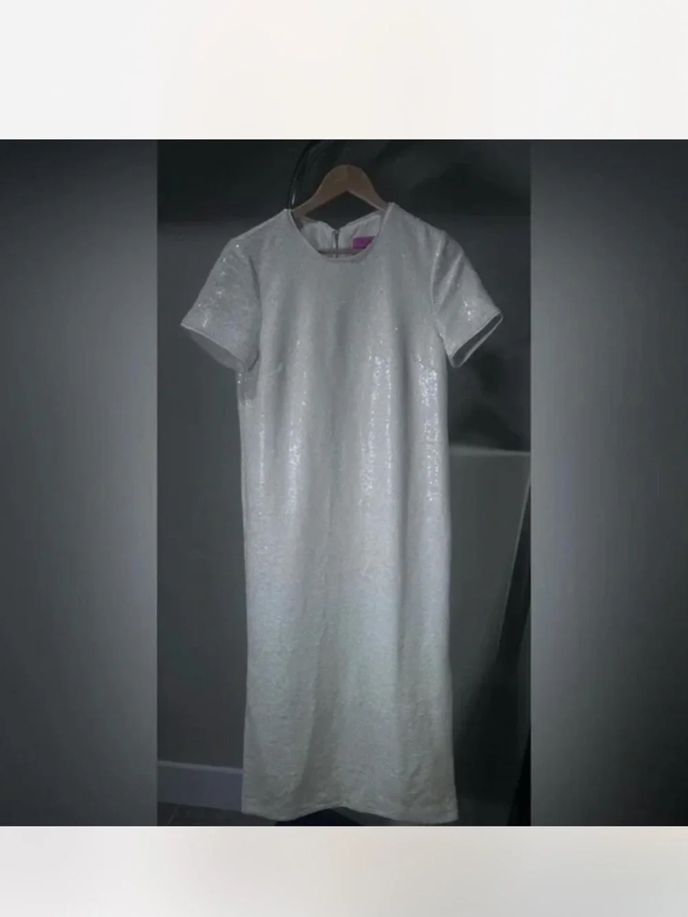 NWT J. Crew Cream Sequin Midi Dress